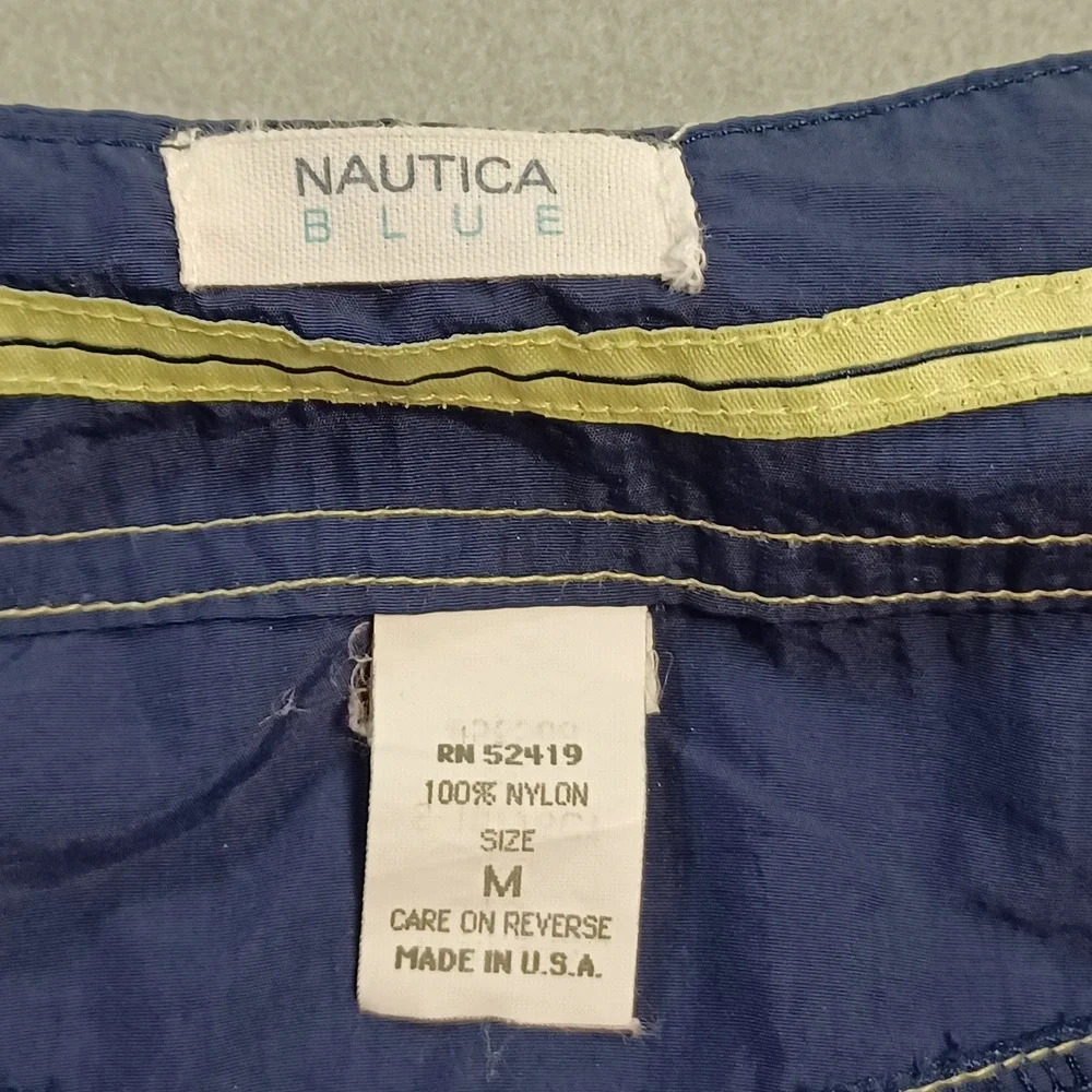 Nautica Blue Mens‎ Navy Board Shorts Swim Trunks Size M S-10176C1 Made in USA